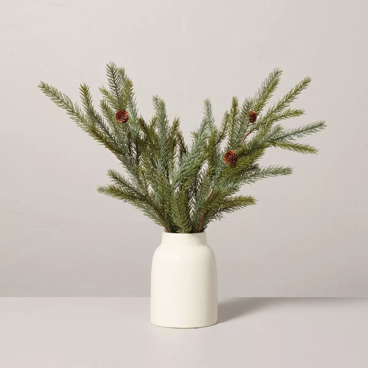 20" Faux Spruce & Pinecone Christmas Arrangement - Hearth & Hand™ with Magnolia | Target