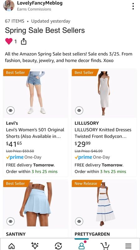 Amazon Spring Sale Best Sellers!! Last day to shop, run!! Amazon big spring deals. 

Amazon favorites / found it on Amazon / amazon fashion finds / amazon finds / amazon favorites / amazon finds fashion / amazon home / flare leggings / bikinis / swimwear / swimsuits / bodycon dress / spring dress / travel outfit / old money aesthetic / old money outfit / Spring outfit / workwear / matching set / amazon sale / white dress / vacation outfit / beach wear / beach coverup / swimsuit coverup / date night outfit / trouser pants / jeans / easter dress / wedding guest dress / heels amazon look for less / amazon designer look for less / amazon looks for less / school college outfits / college tops / Neutral fashion / neutral outfit / Clean girl aesthetic / clean girl outfit / Pinterest aesthetic / Pinterest outfit / that girl outfit / that girl aesthetic / amazon womens fashion / amazon spring womens fashion / amazon summer fashion / amazon spring fashion 2024

Follow my shop @lovelyfancymeblog on the @shop.LTK app to shop this post and get my exclusive app-only content!

#liketkit #LTKfitness #LTKsalealert #LTKfindsunder100
@shop.ltk

#LTKVideo