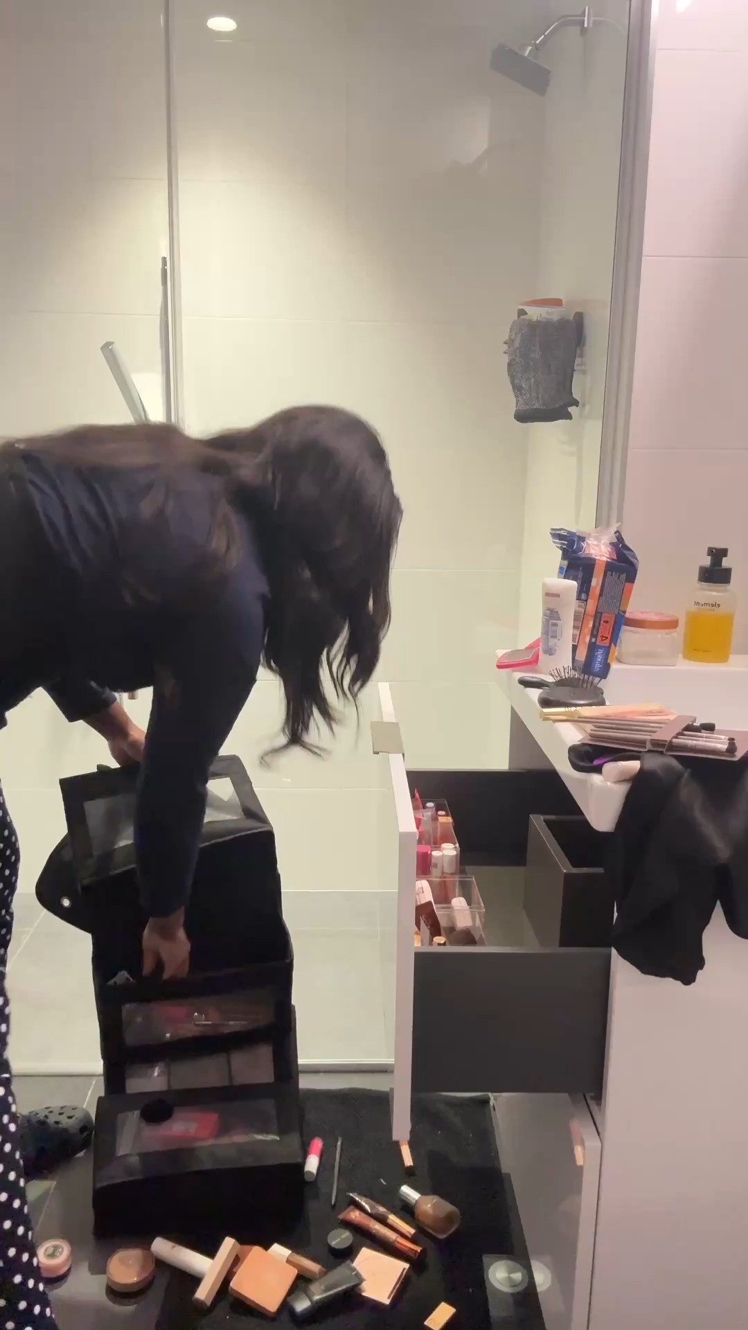 Sharing my makeup organizers because folks were asking on my IG carousel. The black thing was hung over the door in my old apartment, but the new apartment has so much built in storage, I’m putting my makeup in acrylic storage squares and into the massive dtawers in my bathroom.

#LTKFindsUnder50 #LTKFindsUnder100 #LTKBeauty