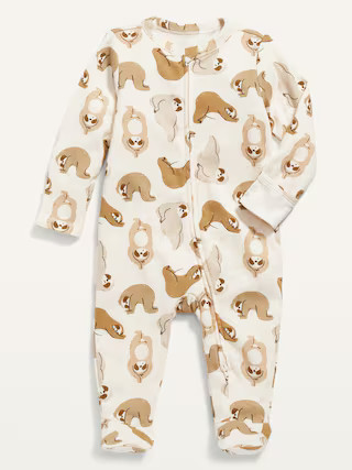 Unisex 2-Way-Zip Sleep &amp; Play Footed One-Piece for Baby | Old Navy (US)