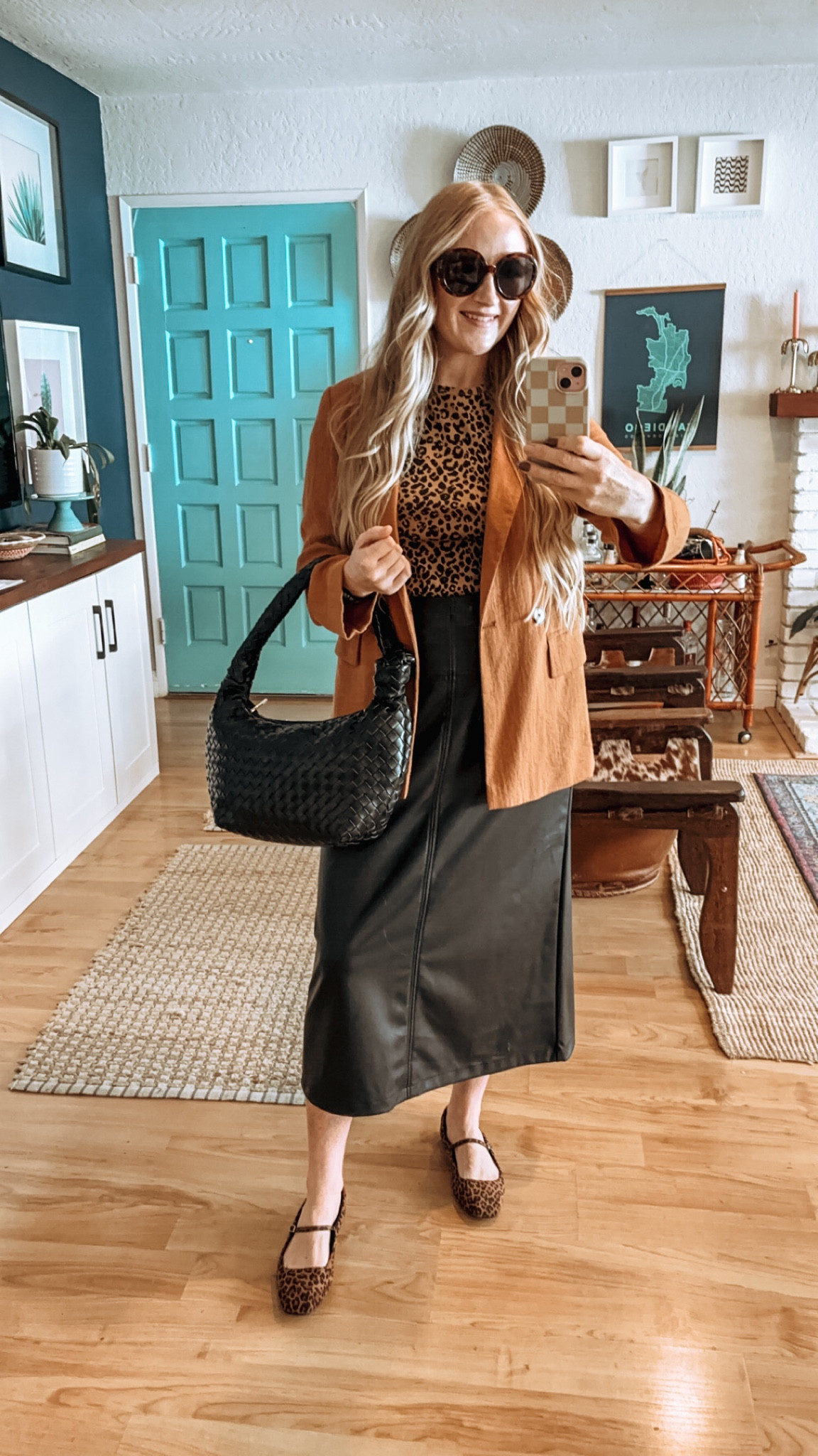Target Style Roundup with some items 30% for Circle Members 🎯

Love a faux leather skirt moment rn! This look is perfect for the office or church or a brunch! Paired the skirt with a staple leopard tee that goes with everything and my favorite rust blazer. This bag is a new fav too! 

Wearing L in top, S in blazer, M in skirt at 150 lbs and 5’7.”

Target circle week, circle week, target sale, fall style inspo, slip skirt, slip skirt look, Paris sweatshirt, oversized sweatshirt, sweatshirt look, trousers look, trousers, trousers outfit, slip skirt outfit, elevated casual, target style, target finds, fall style inspo, fall fashion finds, track pants, leopard shirt 

#LTKSaleAlert #LTKFindsUnder50 #LTKStyleTip