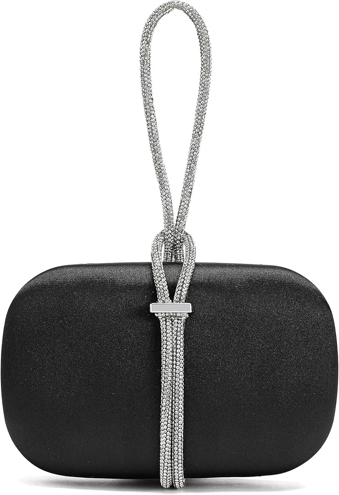 CARIEDO Women's Rhinestones Evening Handbag Crystal Clutch Bridal Purse for Wedding Prom Night Ou... | Amazon (US)