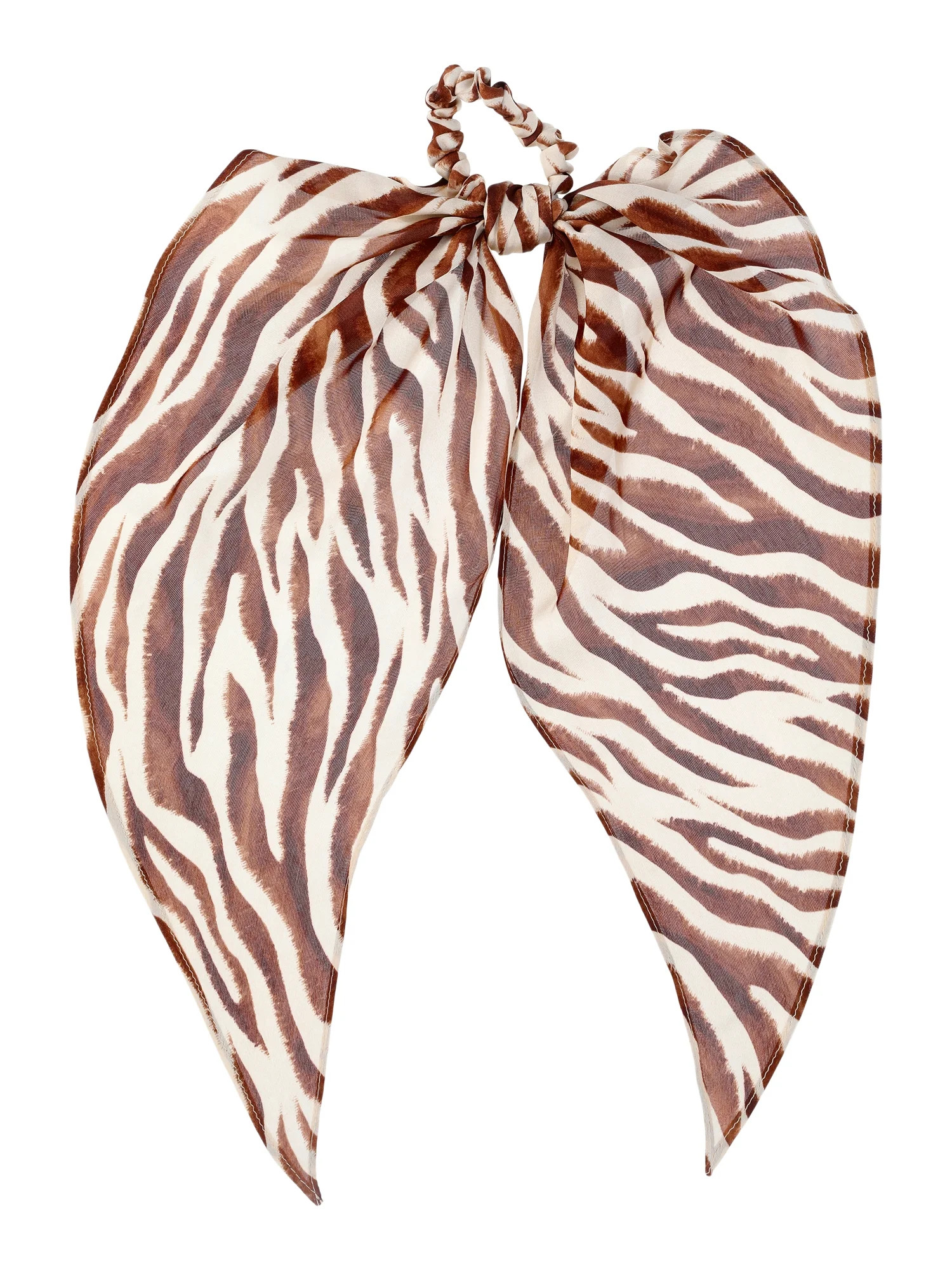 Time and Tru Women's Print Pony Scarf Hair Accessory, Tan - Walmart.com | Walmart (US)
