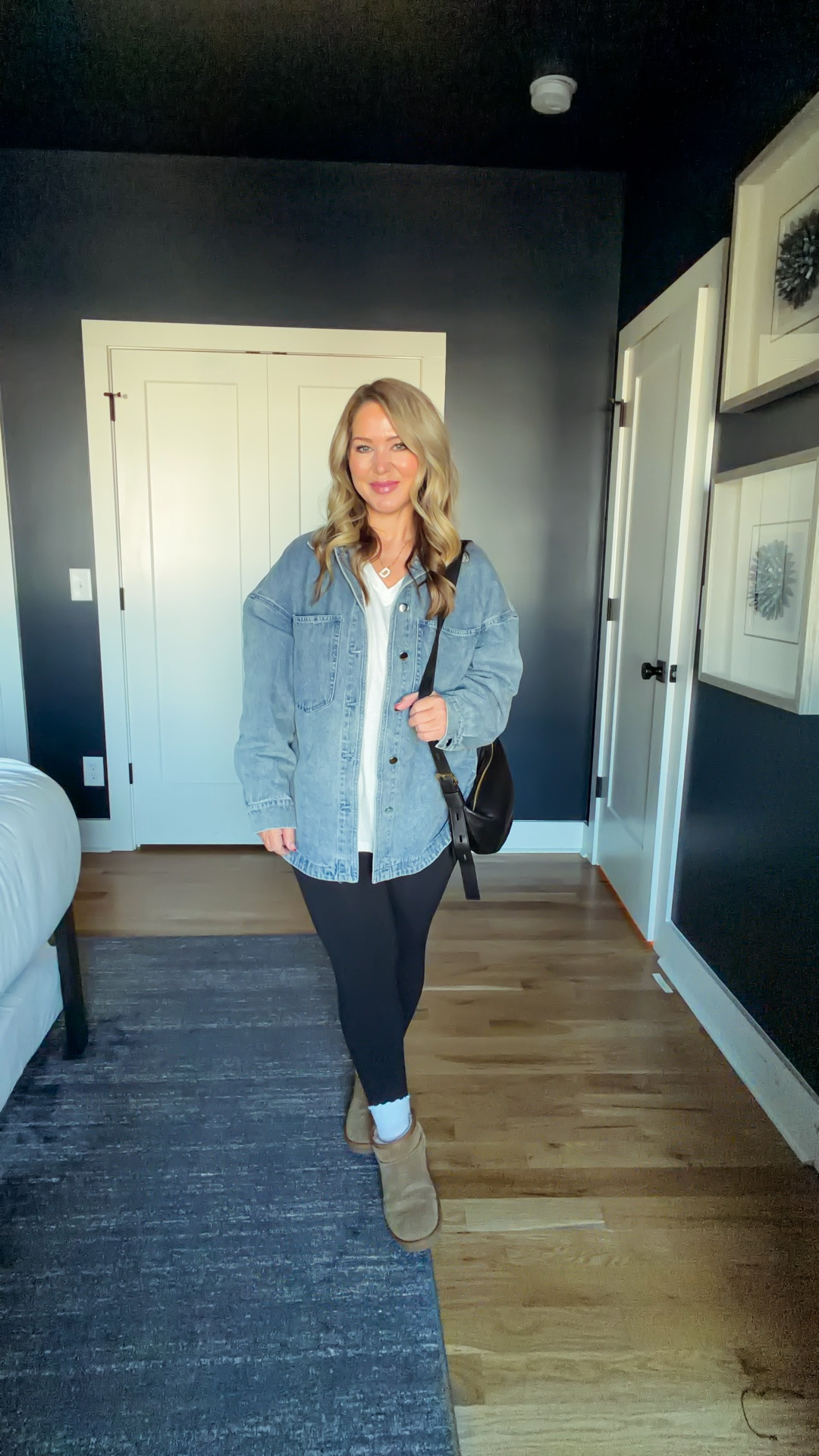 Size large in both tops size xl in leggings
Boots tts 

#LTKMidsize #LTKPetite #LTKOver40