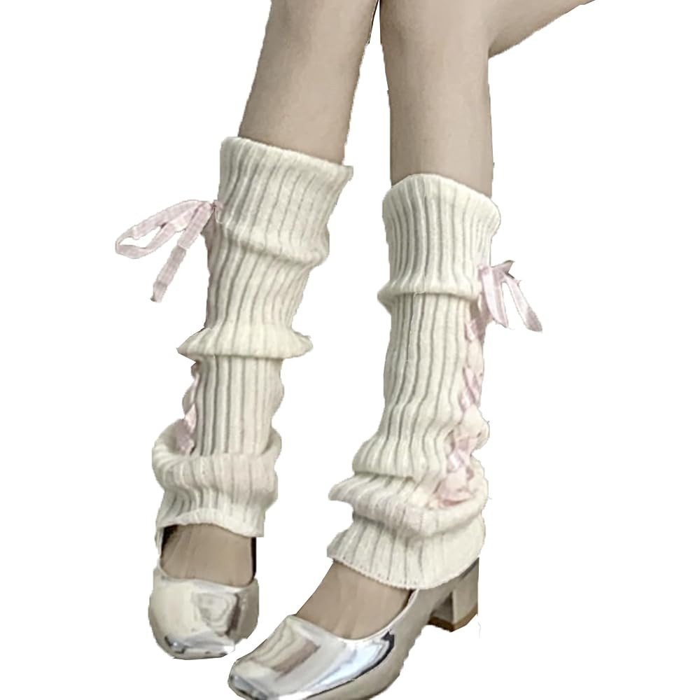 Women's Y2K 80s Leg Warmers Socks Rib Knit Boot Socks | Amazon (US)