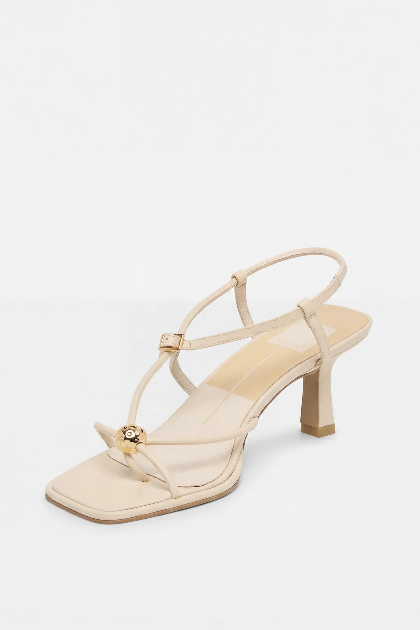 Mylee Heels Creme Leather | Hello Molly (US)