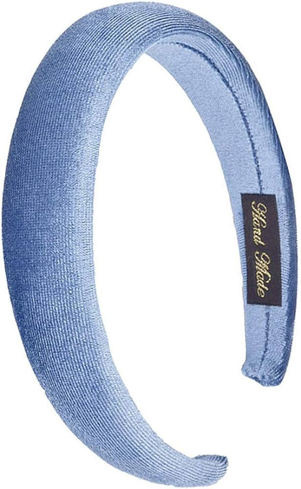 FXQHAN Padded Headbands Velvet Headband Puffy Sponge Thick Headbands Vintage Wide Headband for Wo... | Amazon (US)