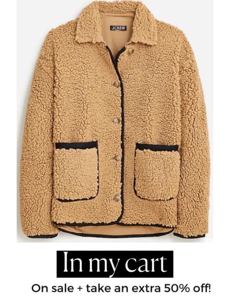 Sherpa jacket 
J.Crew sale 
Gift

Fall outfit 
Fall fashion 
Fall outfits  
#ltkseasonal
#ltkover40
#ltkfindsunder100
#ltku


#LTKsalealert #LTKGiftGuide