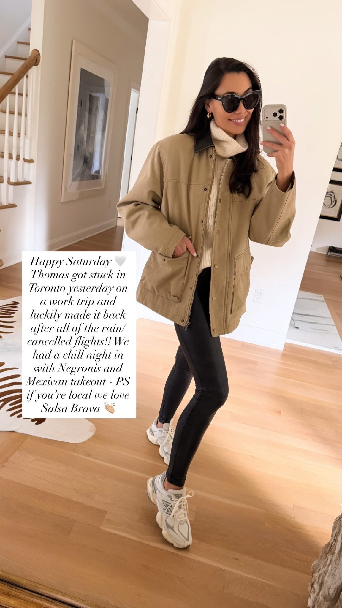 Barn jacket, leggings, New Balance sneakers, fall outfit. 

#LTKActive #LTKShoeCrush #LTKStyleTip