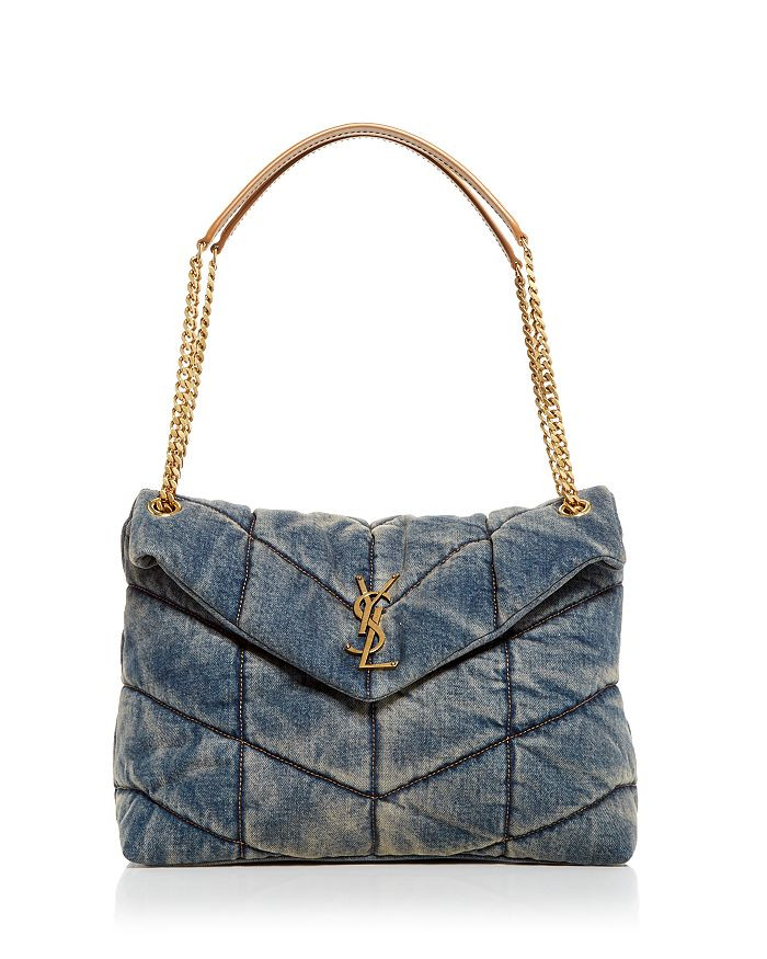 Puffer Medium Quilted Denim Shoulder Bag | Bloomingdale's (US)
