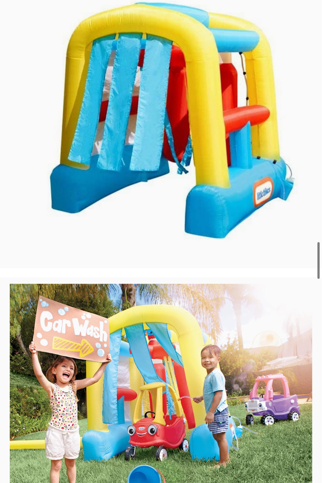 HUGE SALE ALERT on AMAZON 

This little tikes blow up car wash is listed as $205 on Amazon and on sale today for $82 PLUS an addition 20% off

Ordered for one of our nephews second birthday since he loves the little tikes truck we got him last year 



#LTKkids #LTKsalealert #LTKSpringSale