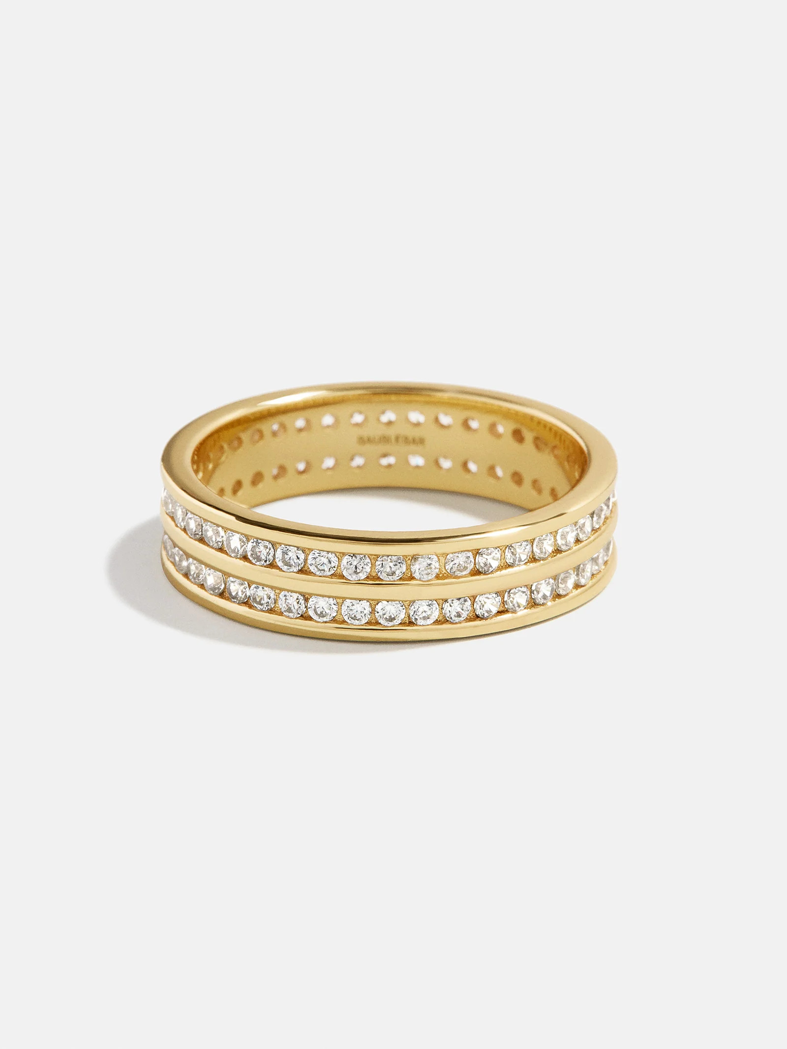 Carly 18K Gold Ring - Gold/Pavé | BaubleBar
