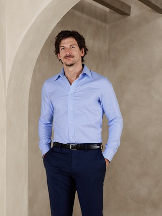 True Slim Dobby Dress Shirt | Banana Republic (US)