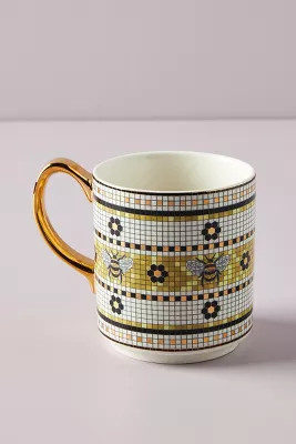 Bistro Garden Tile Mug | Anthropologie (US)