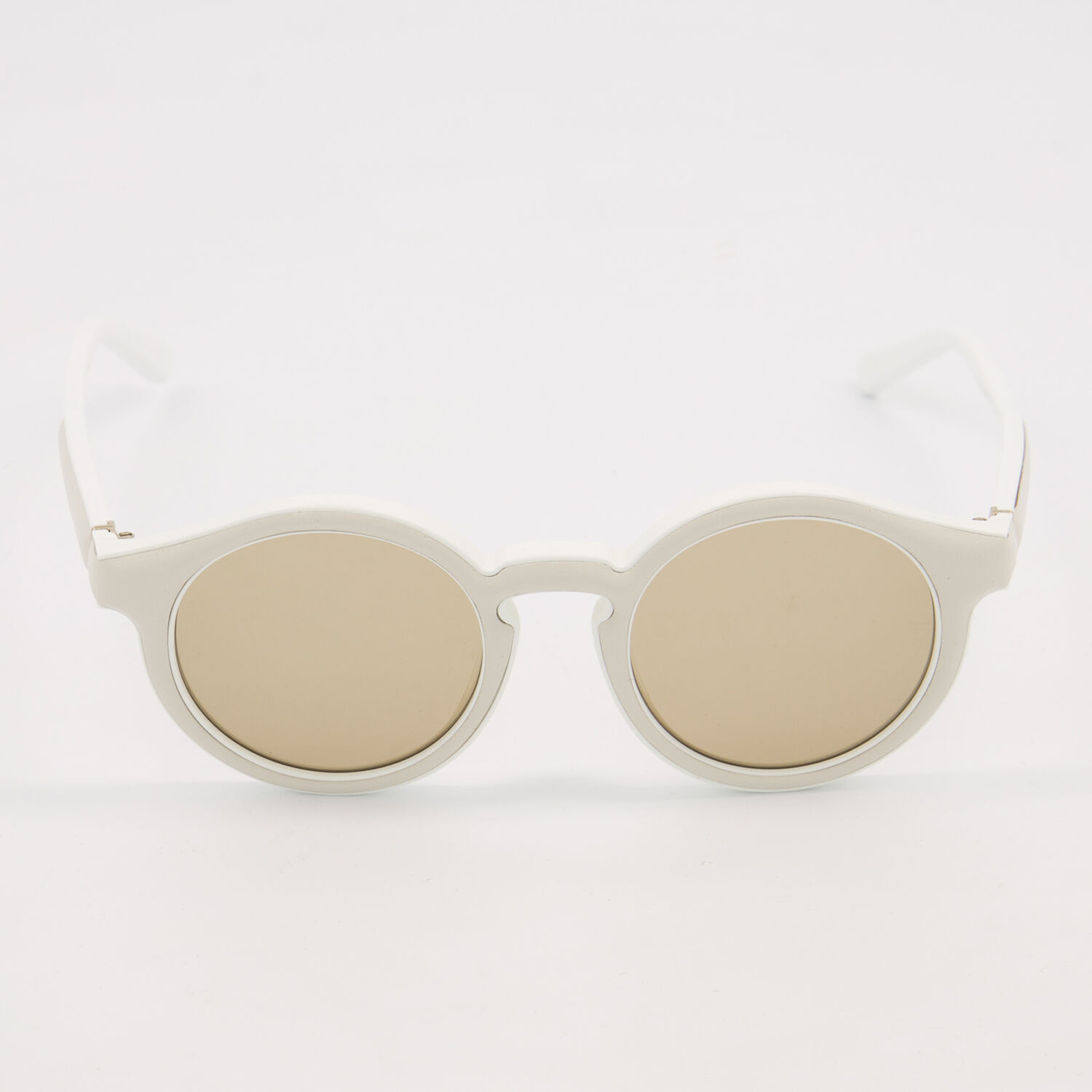 Round Leather Detail Sunglasses | TK Maxx
