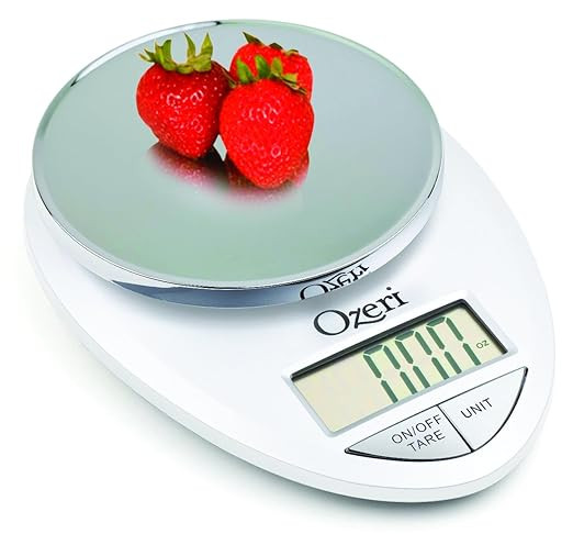 Ozeri Pro Digital Kitchen Food Scale, 0.05 oz to 12 lbs (1 gram to 5.4 kg) | Amazon (US)