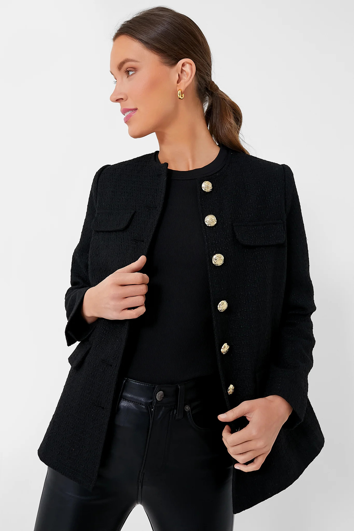 Black Tweed Jennings Jacket | Tuckernuck (US)