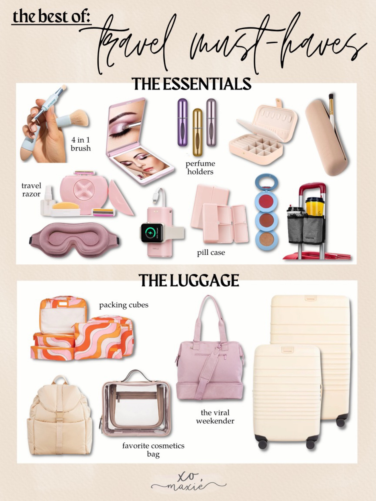 The ultimate travel must haves list!!

Gifts for the jet setter, travel gadgets, travel must haves, travel tips, travel hacks, travel tips beauty, travel beauty gadgets, packing tips, packing hacks, beis must haves, calpak, carryon must haves, amazon travel gadgets, amazon travel must haves, amazon travel finds, stocking stuffer ideas

#LTKGiftGuide #LTKbeauty #LTKtravel