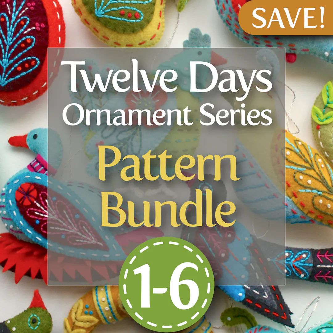 Twelve Days Series 1-6 PDF Pattern Bundle: Partridge & Pear, Turtle Dove, French Hen, Colly Bird,... | Etsy (US)