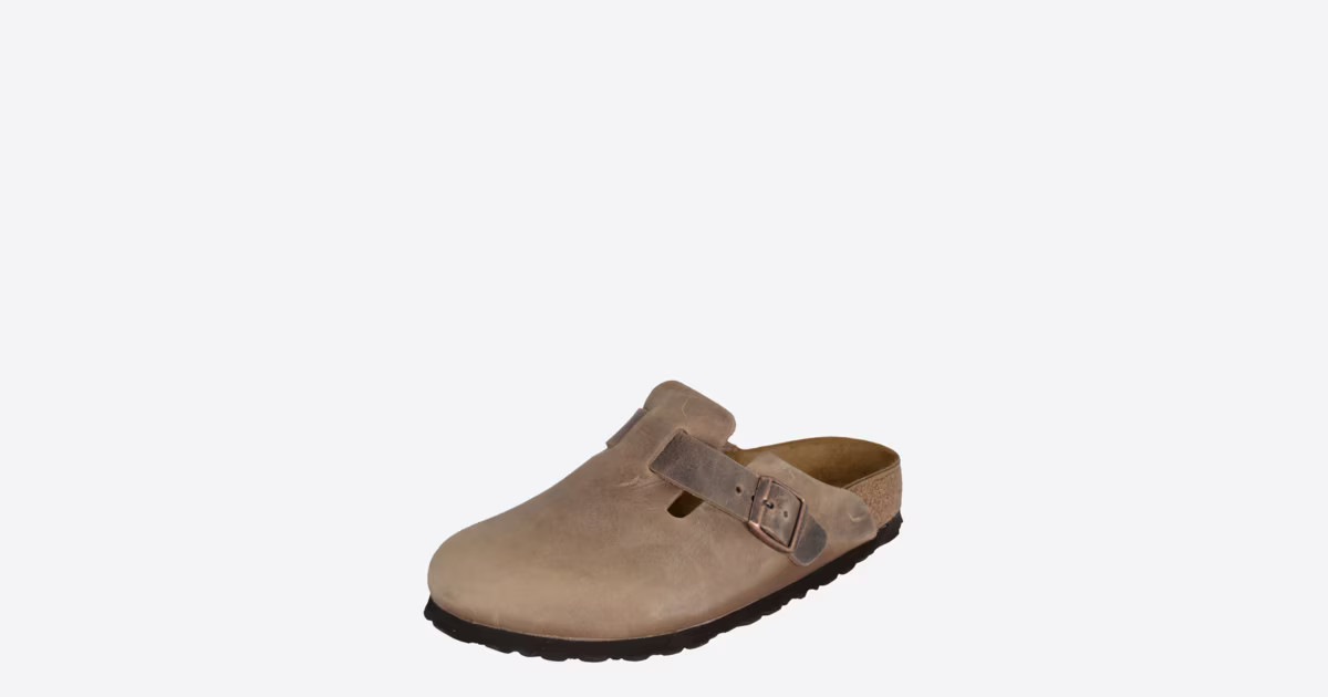 BIRKENSTOCK Pantoletten 'Boston' in Braun | ABOUT YOU | ABOUT YOU (DE)