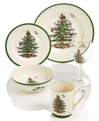 Spode Christmas Tree Dinnerware Collection  & Reviews - Fine China - Macy's | Macys (US)