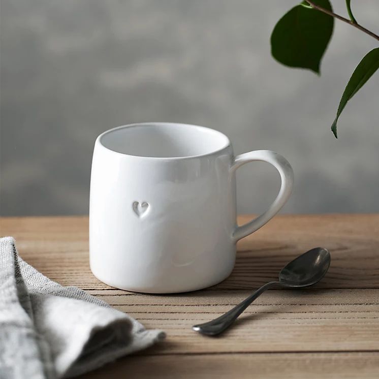 Bourton Heart Mug | The White Company (UK)