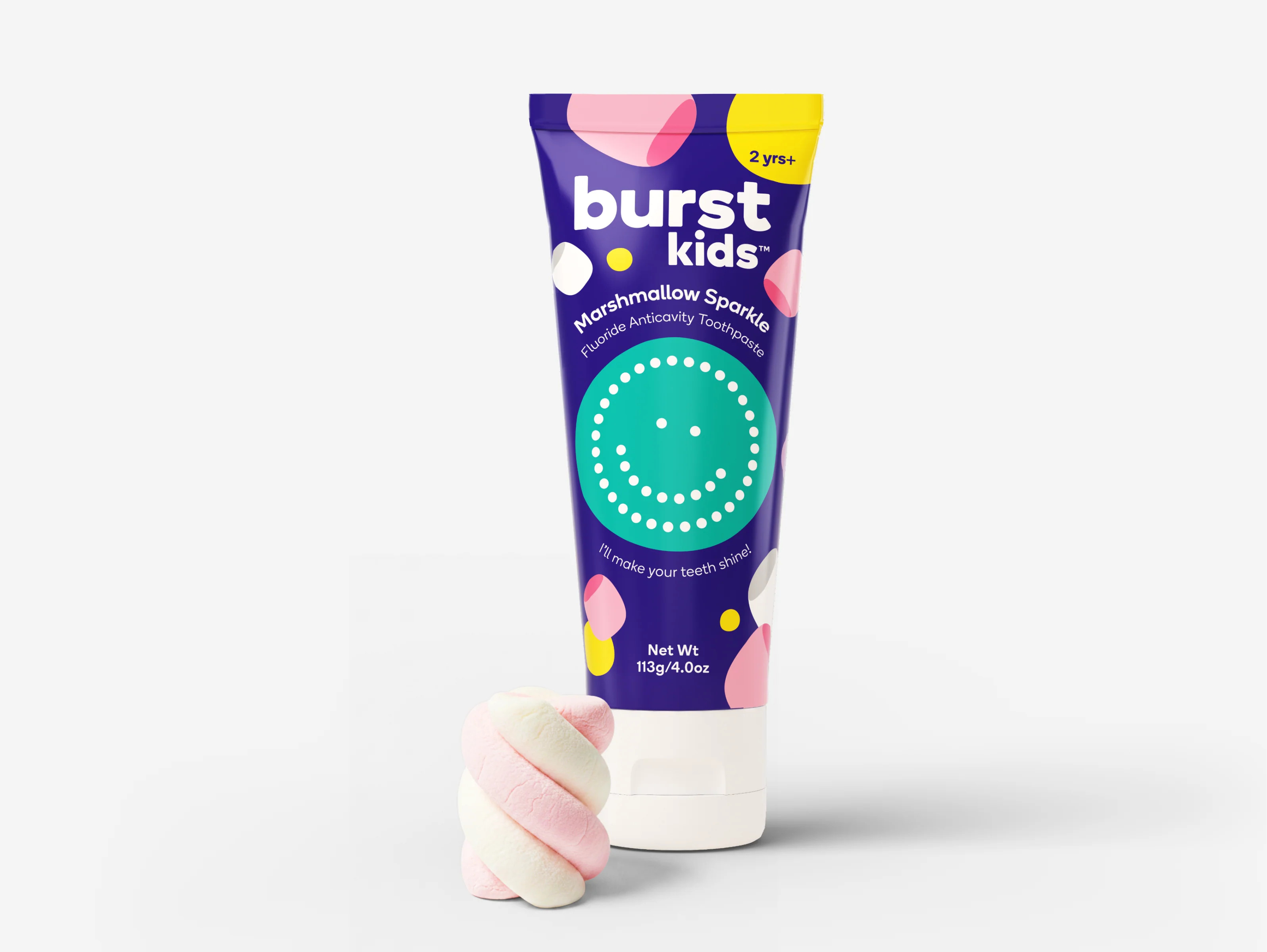 Marshmallow Sparkle Kids Toothpaste | BURST Oral Care