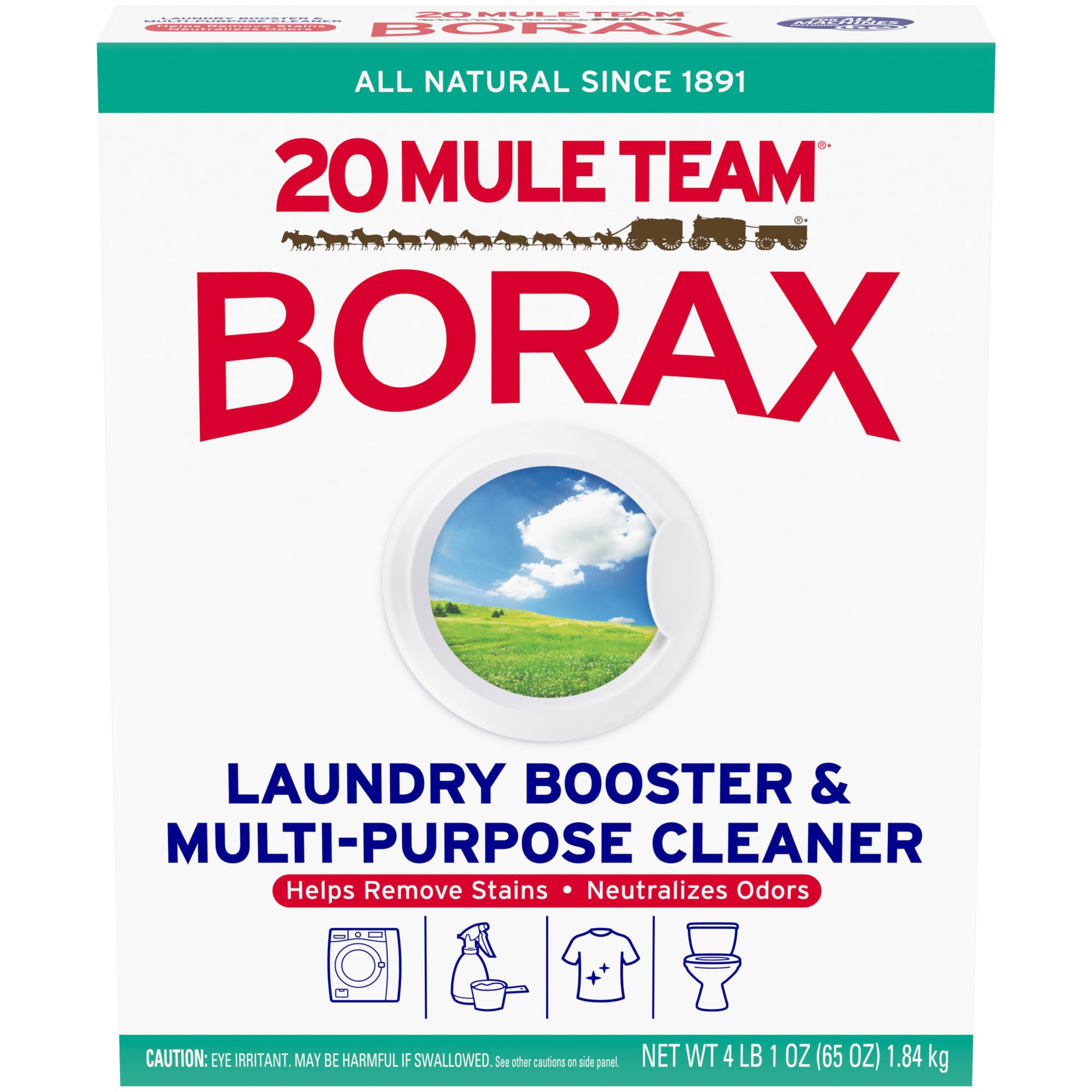 Borax 20 Mule Team Detergent Booster, 65 Oz | Amazon (US)