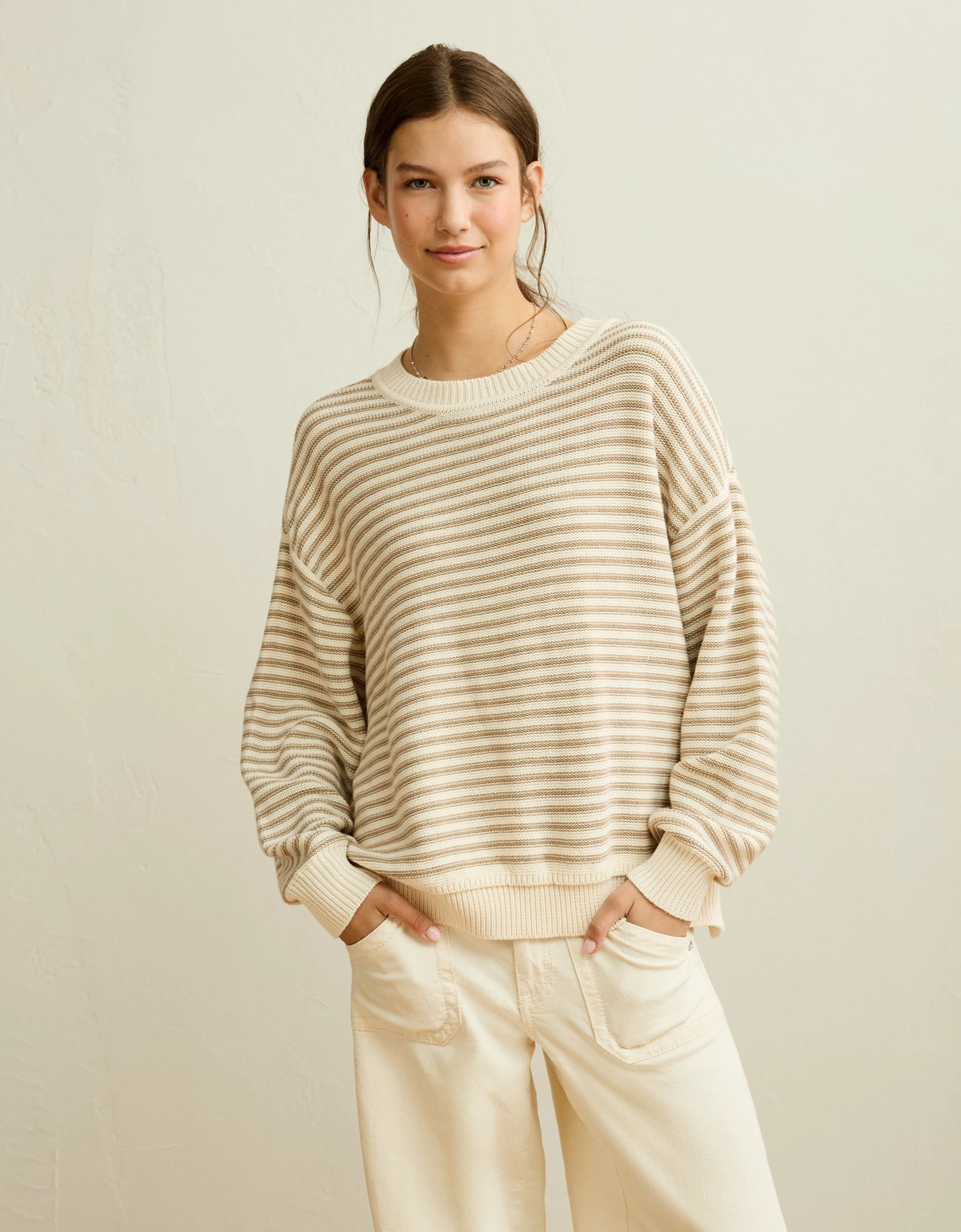 AE Oversized Crew Neck Sweater | American Eagle Outfitters (US & CA)