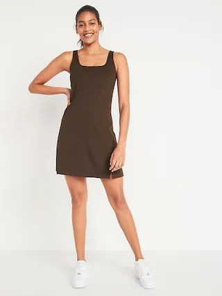 PowerSoft Sleeveless Shelf-Bra Support Dress for Women | Old Navy (US)