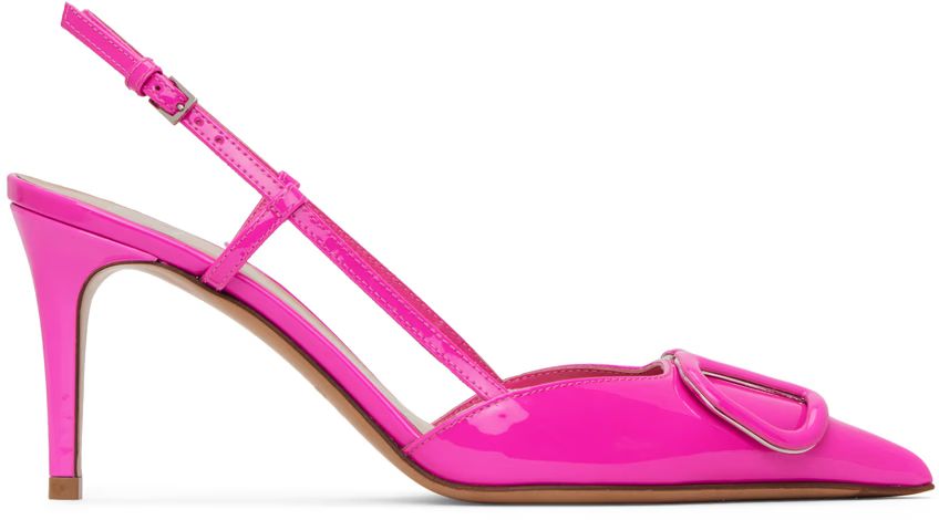 Pink VLogo Heels | SSENSE