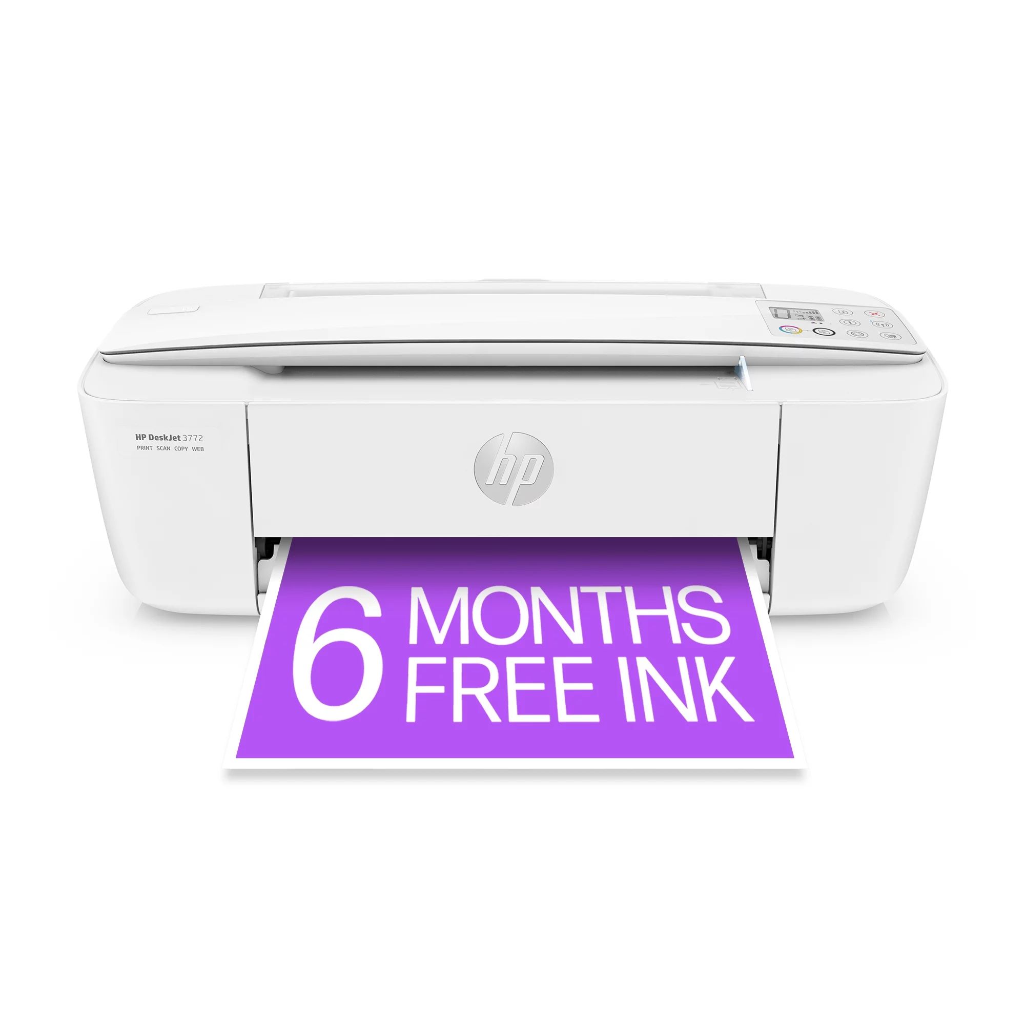 HP DeskJet 3772 All-in-One Wireless Color Inkjet Printer, 6 Months FREE ink with HP Instant Ink | Walmart (US)