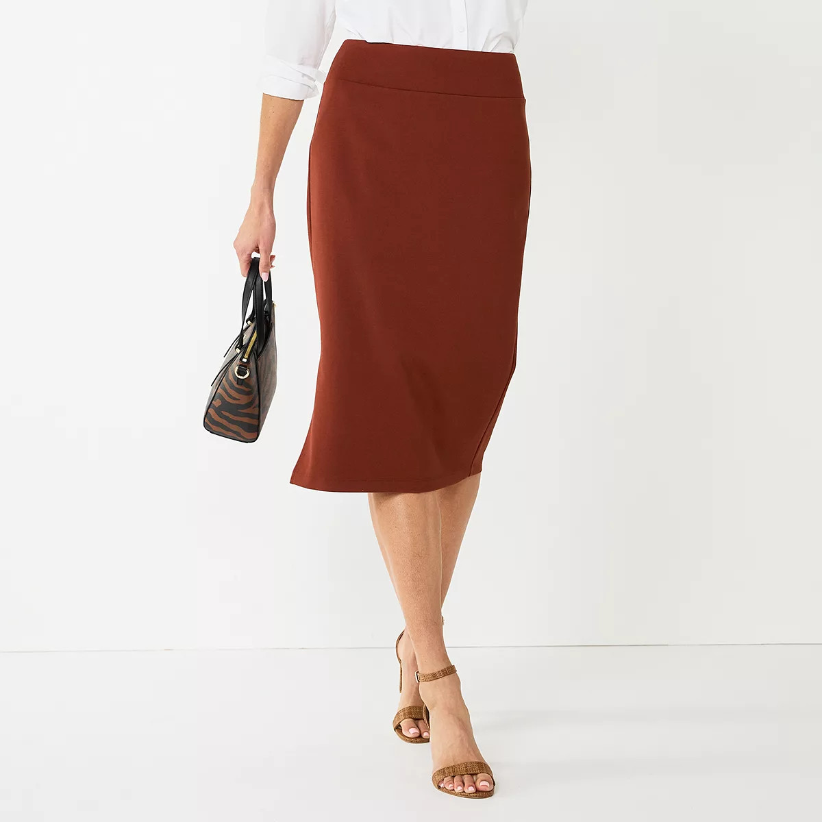 Women's Nine West Pull-On Ponte Pencil Skirt | Kohl's