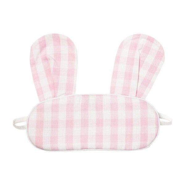 Pink Gingham Bunny Eyemask | Maisonette