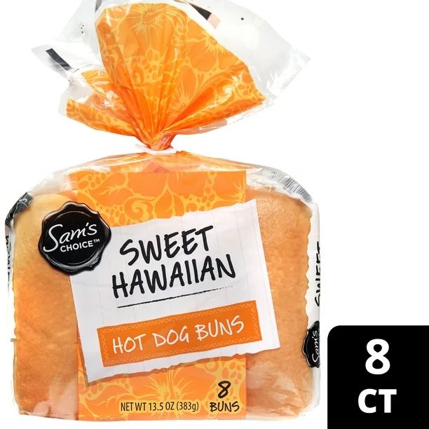 Sam's Choice Sweet Hawaiian Hot Dog Buns, 13.5 oz, 8 Count - Walmart.com | Walmart (US)