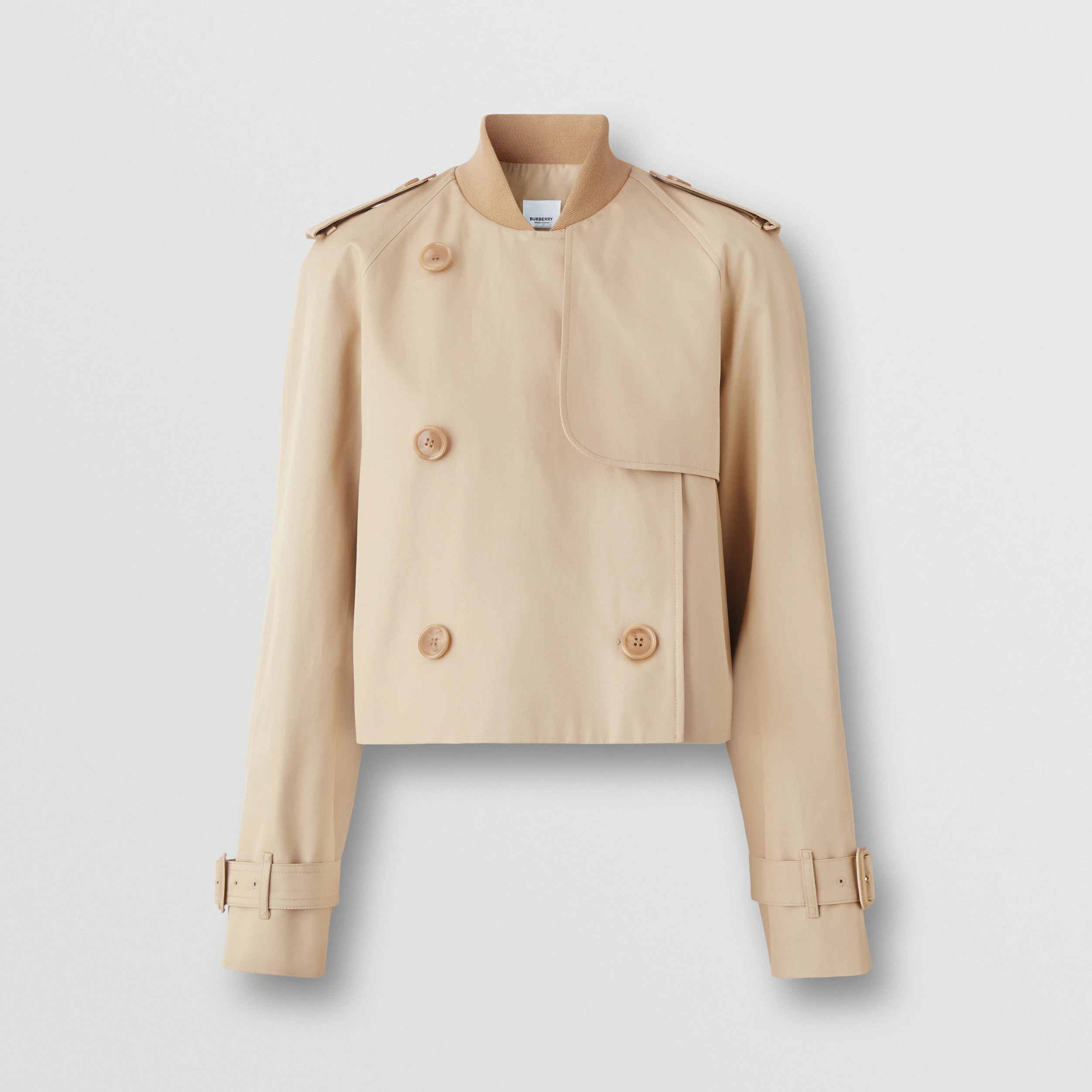Cotton Gabardine Cropped Trench Coat | Burberry (US)