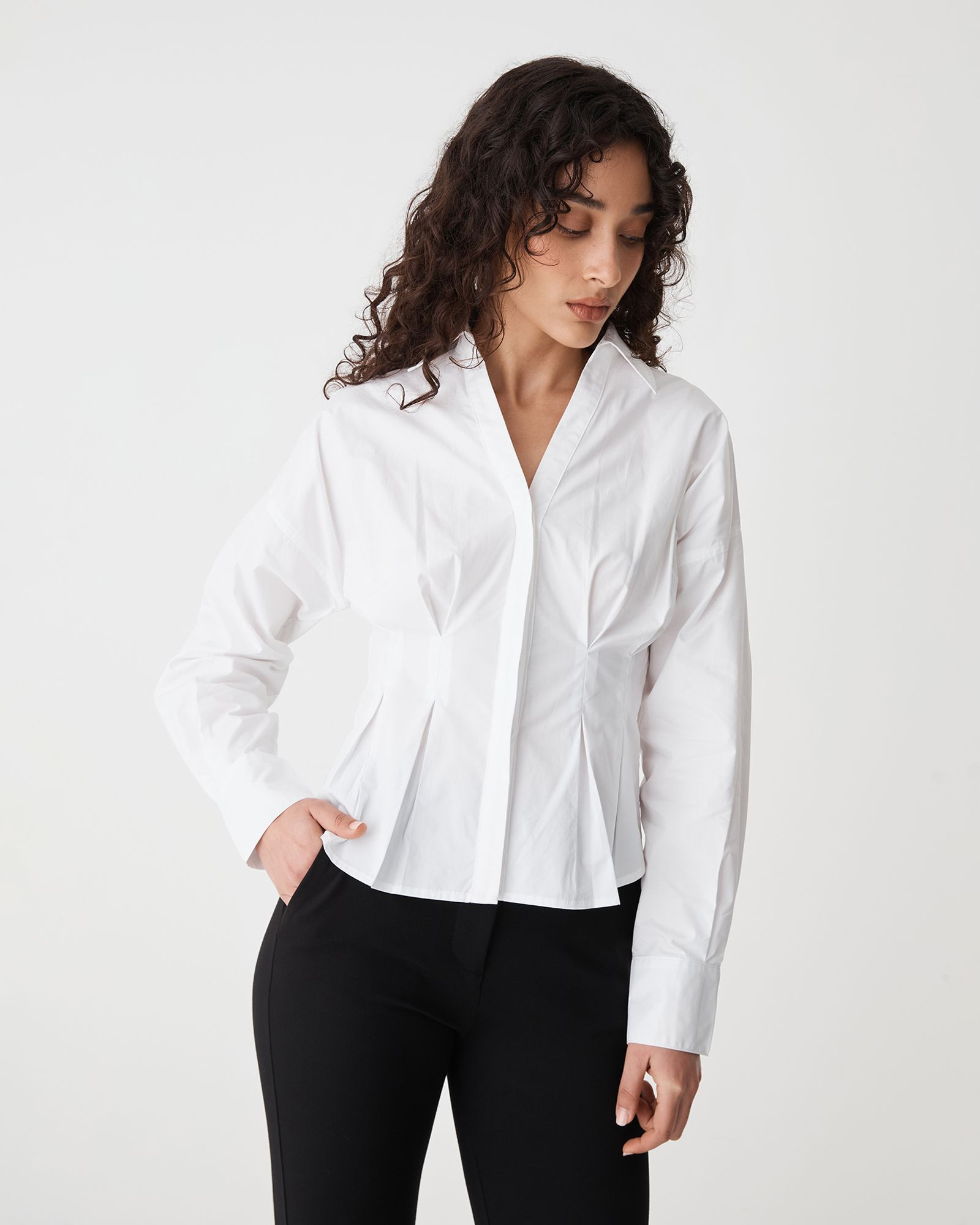 Billie Pleat Waist Shirt | FORCAST