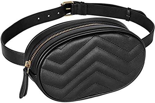 Geestock Women Waist Bags Waterproof PU Leather Belt Bag Fanny Pack Crossbody Bumbag for Party, T... | Amazon (US)