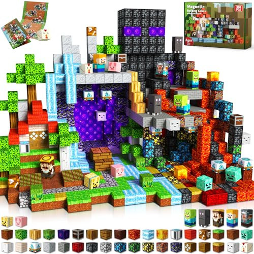 GraceDuck 300 PCS Magnetic Blocks - Magnetic Building Blocks, Stacking Magnets for Kids, Sensory Toy for STEM Montessori Sensory Toys for Kids 3+ Boys and Girls Christmas Birthday Gifts | Amazon (US)