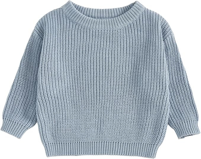fhutpw Baby Boy Girl Pullover Sweater 3 6 12 18 Months Knit Clothes Unisex Toddler 2T 3T 4T Fall ... | Amazon (US)