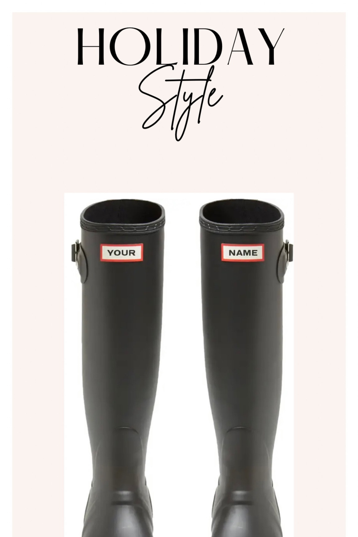 Customizable hunter boots 

#LTKGiftGuide #LTKshoecrush #LTKstyletip