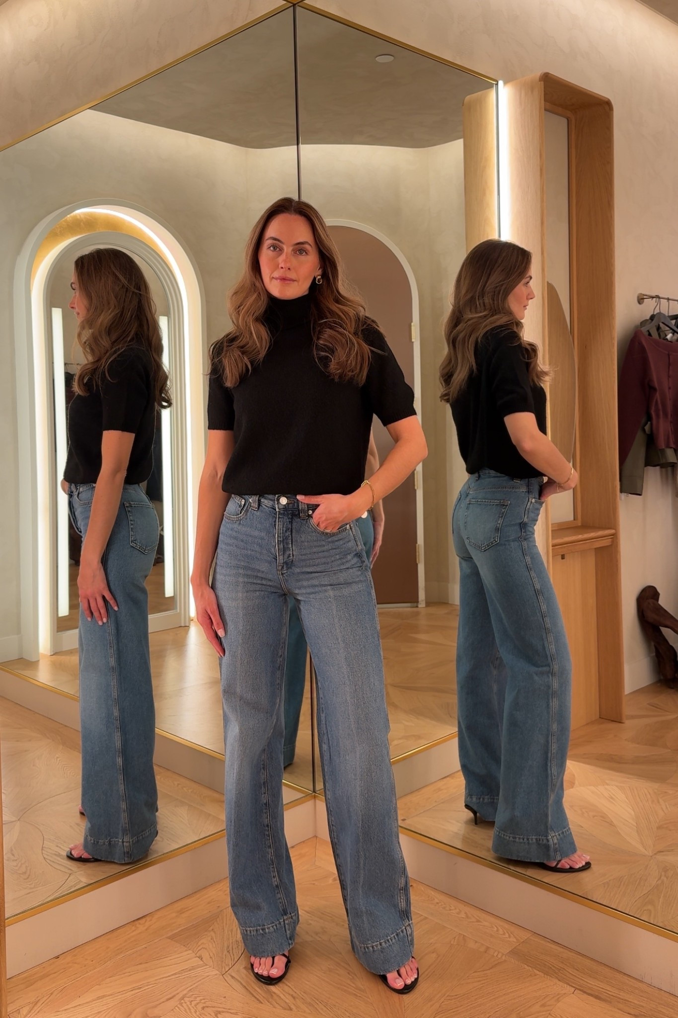 Perfect wide leg jeans! Wearing size 25 👖

#LTKcanada #LTKworkwear #LTKjeans