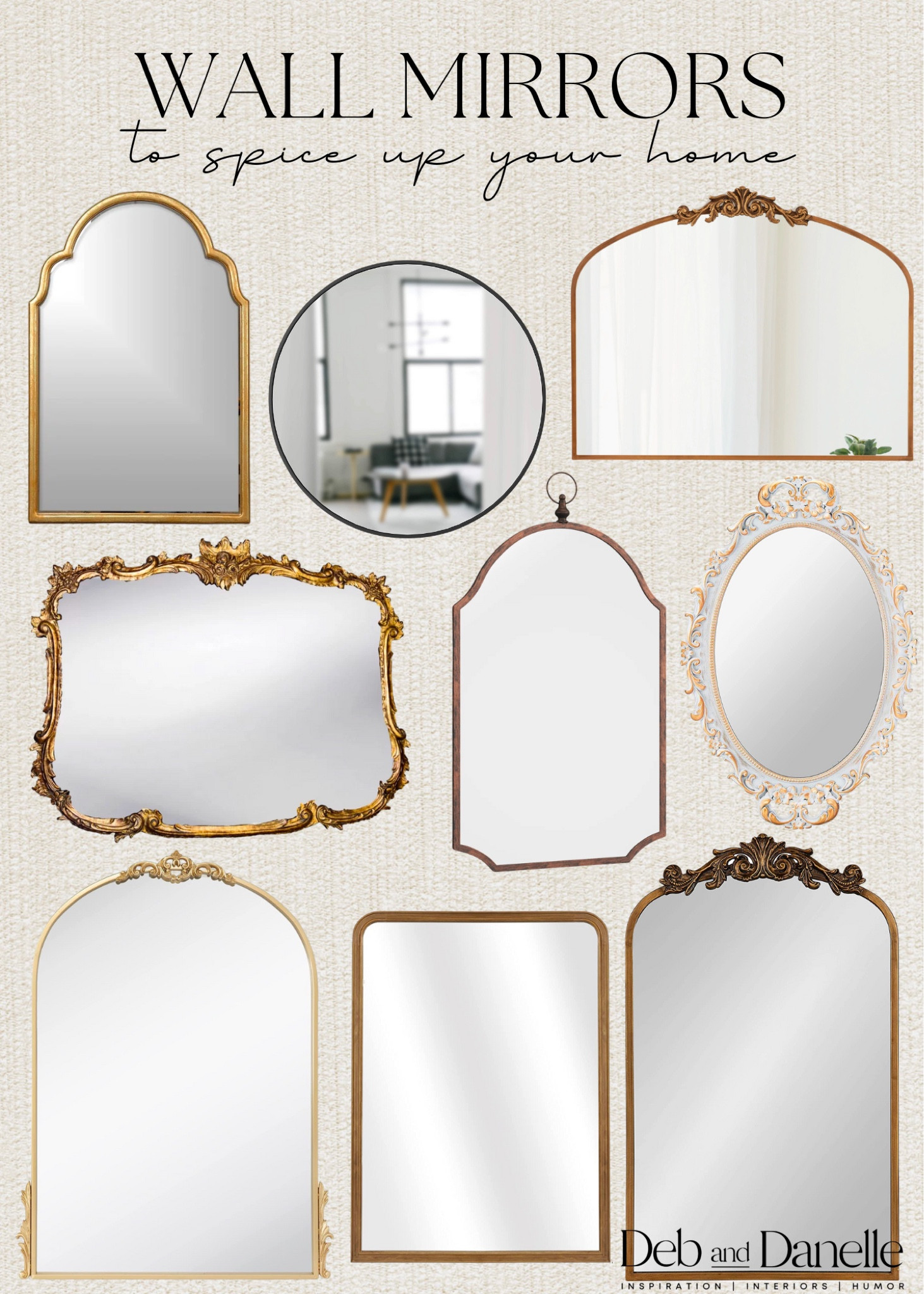 Wall mirrors 🪞 

Wall mirror, Anthropologie dupe, Vintage mirror, farmhouse mirror, modern century mirror, modern vintage mirror, Deb and Danelle 

#LTKhome #LTKunder100 #LTKsalealert
