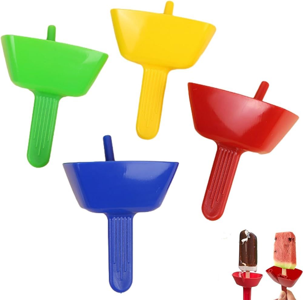 4pcs Reusable Popsicle Holder, Drip Free Popsicle Holder for Kids, Popsicle Holders for Kids No D... | Amazon (US)