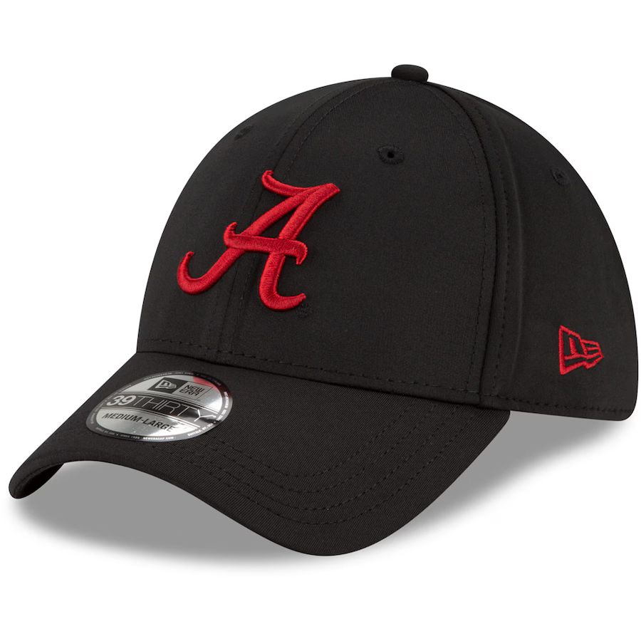 Alabama Crimson Tide New Era Campus Preferred 39THIRTY Flex Hat - Black | Fanatics