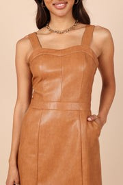Vander Mini Dress - Camel | Petal & Pup (US)