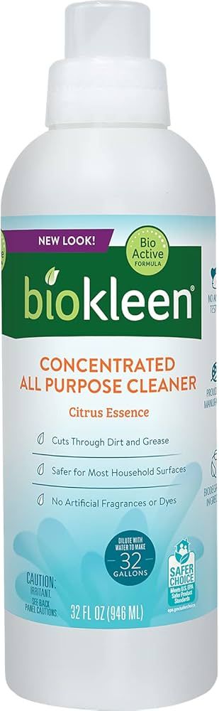 Biokleen All Purpose Cleaner - 32 Gallons - Super Concentrated, Eco-Friendly, Plant-Based, No Art... | Amazon (US)