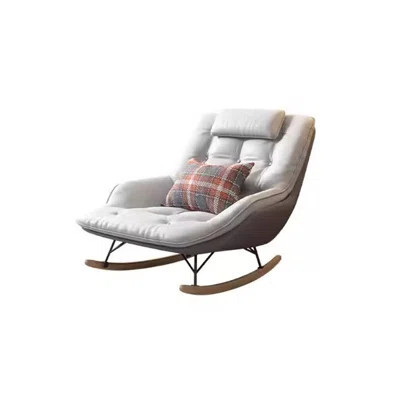Modern Cream Matching Rocking Chair Rocking Chair | Wayfair North America