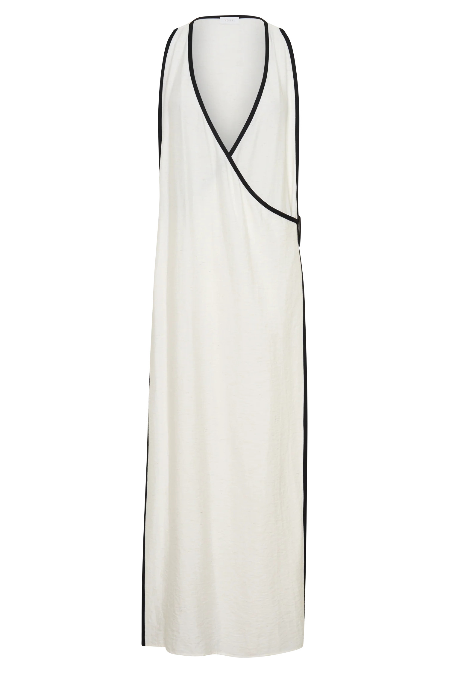Arcadia Crossover Coverup Maxi Dress - White | MESHKI US