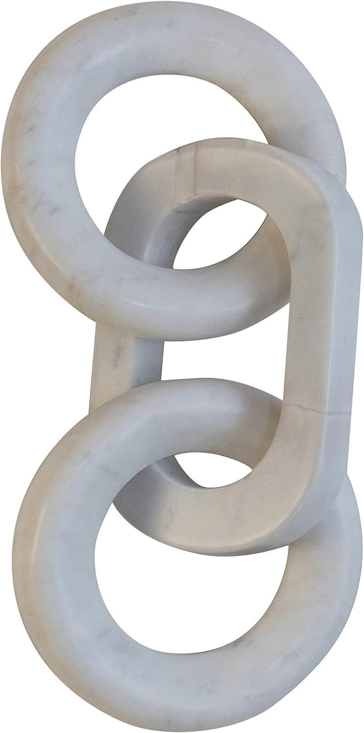 Bloomingville Marble Chain Décor, White Decor | Amazon (US)